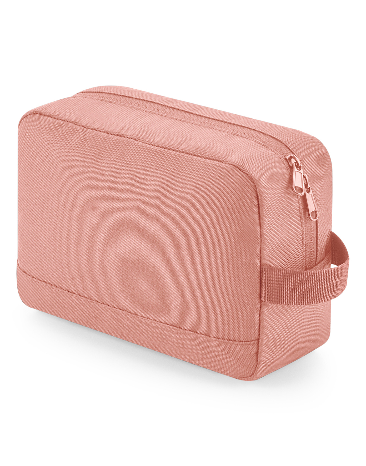 Trousse de toilette personnalisable - polyester recyclé Rose poudré